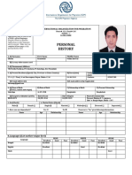 Personal History Form 1