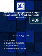 Laporan Pertanggungjawaban Keuangan Hibah Penelitian & Pengabdian Kepada Masyarakat