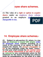 Employee Share Schemes.: (1) The Value of A Under An Granted To An Employee