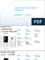 Pricelist-2018 Feature Phone