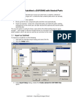 Importing Into Autonest A DXF/DWG With Nested Parts: 1.1 Import As Subnest