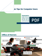 Ergonomics for Computer Users