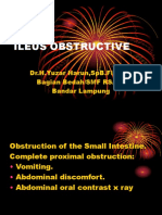 Ileus Obstructive: Dr.H.Yuzar Harun, SPB - Finacs. Bagian Bedah/Smf Rsam. Bandar Lampung