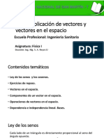 5 Aplicación de Vectores y Vectores en El Espacio