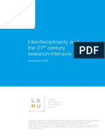 Interdisciplinarity and The 21st Century Research Intensive University Full Paper PDF