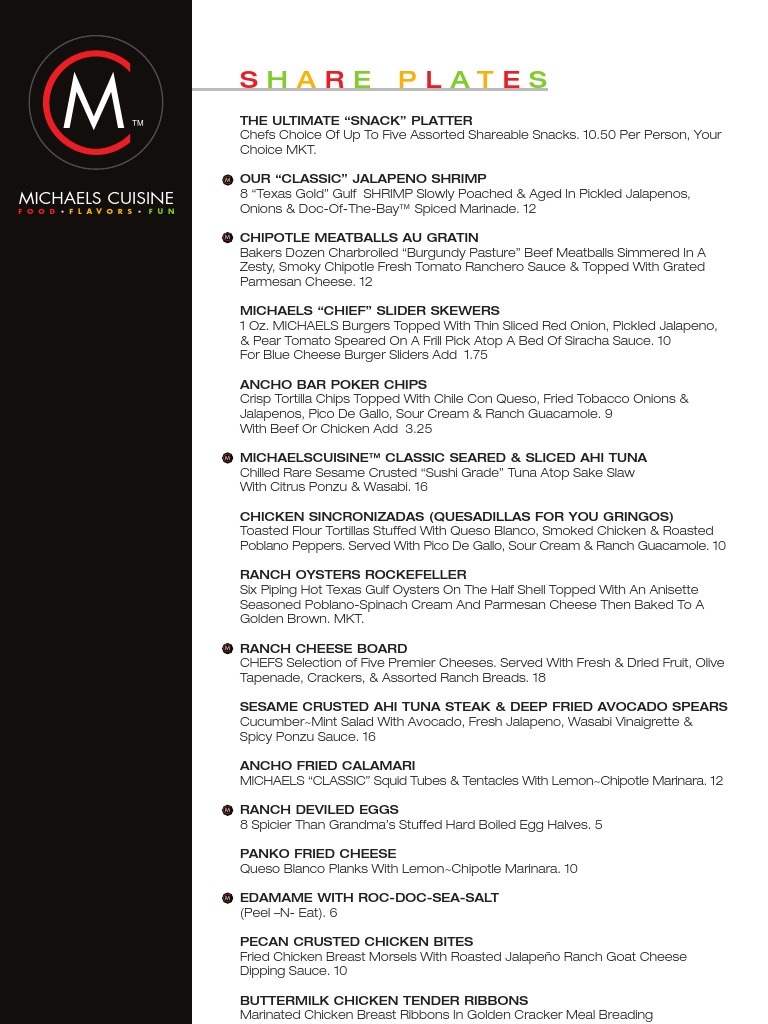 Bar Menu | PDF