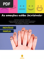 As emoções estão (in)visíveis