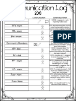 s7 - Parent Communication Log