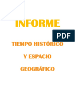 Tiempo Histórico - Espacio Geográfico Informe