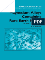 Magnesium Alloys Containing Rare Earth Metals