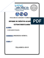 Informe de Créditos Académicos Extracurriculares
