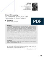 Murthy (2008) Digital Ethnography - An Examination of The Use of New Technologies For Social Research, Sociology 42 (5) 837-855 PDF