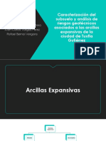 Caracterización Del Subsuelo y Análisis de Riesgos Geotécnicos Asociados A Las Arcillas Expansivas de La Ciudad de Tuxtla Gutiérrez