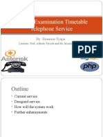 UNAM Examination Timetable Telephone Service