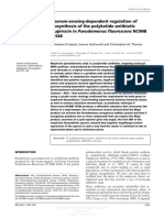 Quorum-Sensing-Dependent Regulation of Biosynthesis of The Polyketide Antibiotic Mupirocin in Pseudomonas Fluorescens NCIMB 10586