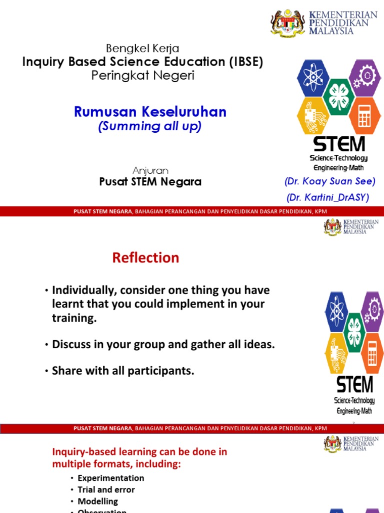 Inquiry-Based Science Education Workshop | PDF | Inquiry Based Learning ...