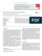 Criteria for Solar Car Optimized Route Estimation