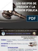 Grupos de Presión y la Opinión Pública