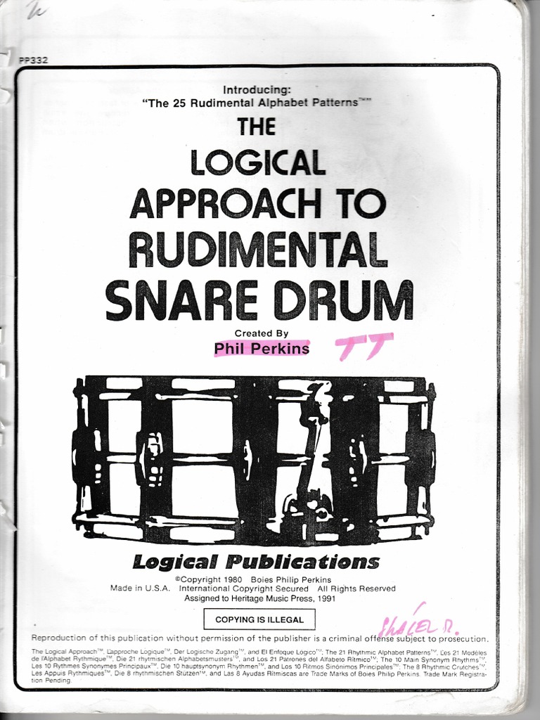 The Logical Approach To Rudimental Snare Drum151854939 PDF PDF