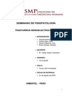 Seminario de Fisiopatología Trastornos Hidroelectrolíticos