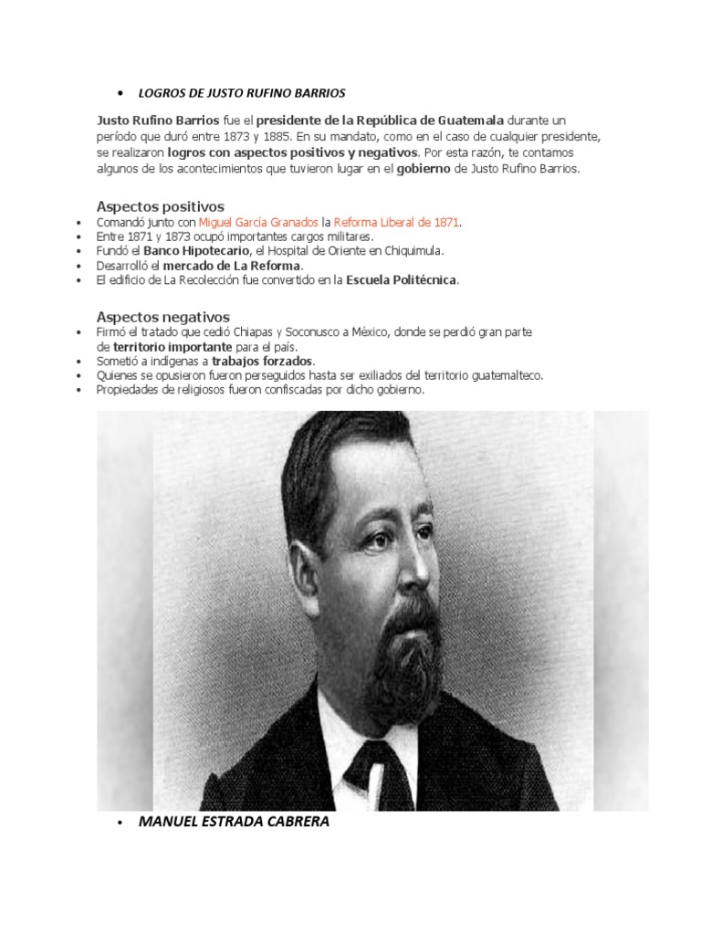Logros de en Los Gobiernos de Guatemala | PDF | Guatemala | Gobierno