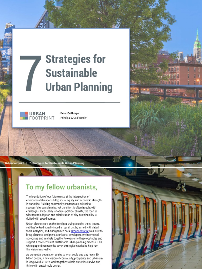 7 Strategies for Sustainable Urban Planning | PDF | Scenario Planning ...
