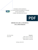 La Importancia de La Conciencia en La Psicoterapia