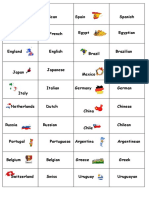 Countries and Nationalities Flashcards Fun Activities Games Games 79972