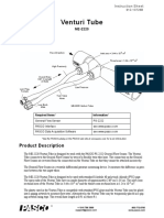 Venturi Tube Instruction Sheet ME 2220