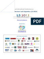 L3 2013 International Conference on Language, Literature and Linguistics