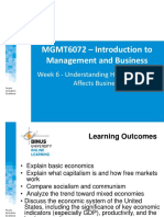 MGMT6072 - Understanding How Economics Affects Business