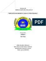 Makalah PKN Sistem Pemerintahan Indonesia