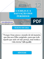 Lição 12 - A Igreja e a Salvação Dos Perdidos