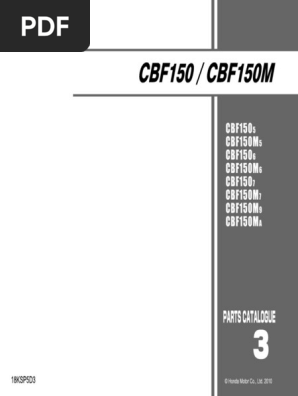 Honda CBF150M Specifications | PDF