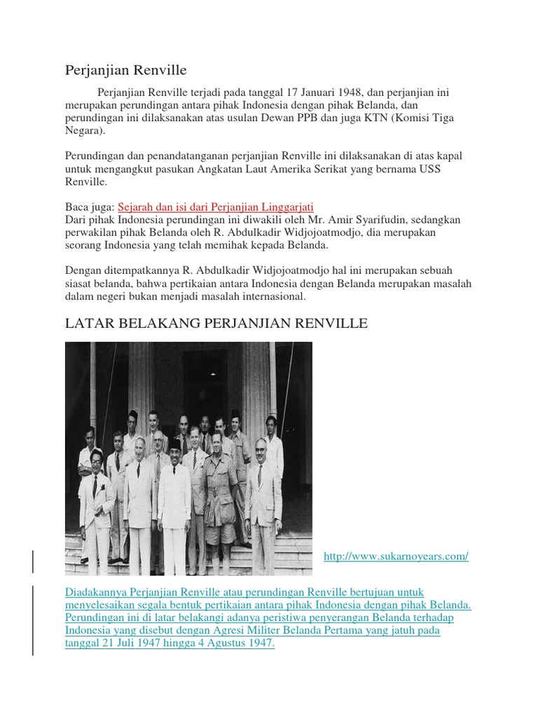 Perjanjian Renville Pdf