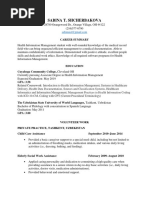 Sabina Shcherbakova Resume #1