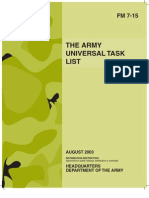 Army Task Fm7-15 Book