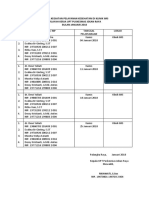 Jadwal Kegiatan Pelayanan Kesehatan Di Klinik Ims