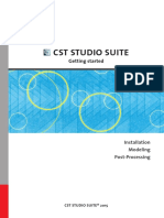CST Studio Suite - Getting Started