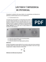 Campo Eléctrico y Diferencia de Potencial PRACTICA