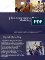 Pembicara Seminar Digital Marketing Malang, Fast Respon Call / WA: 081.23.2626.994