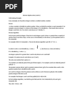 Notes For Abstract Algebra