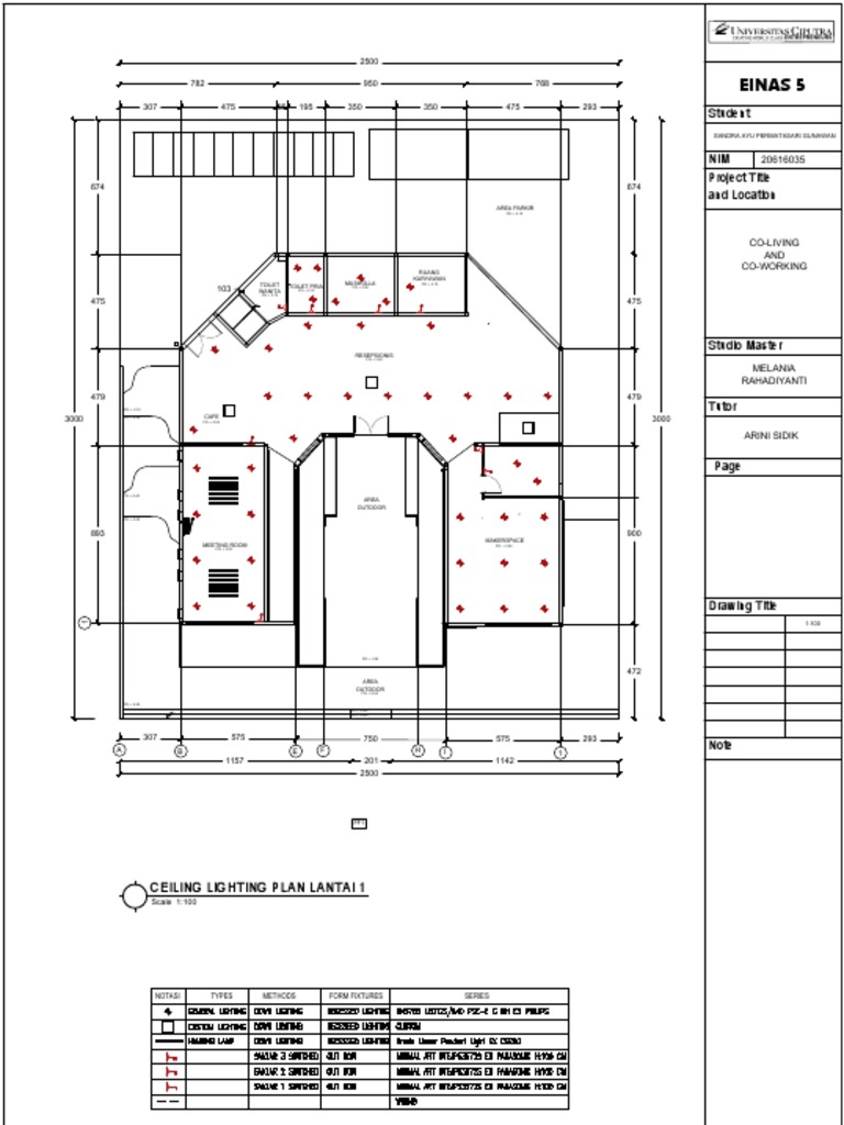Ceiling Lighting Plan Lt.1 | PDF | Architectural Elements | Interior Design