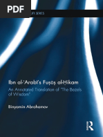 (Routledge Sufi Series) Binyamin Abrahamov-Ibn Al - Arabī's Fu Ū Al - Ikam - An Annotated Translation of - The Bezels of Wisdom - Routledge (2015)