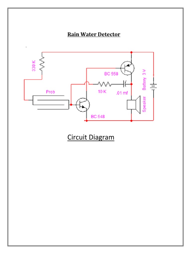 Circuit Diagram: Rain Water Detector | PDF | Science & Mathematics