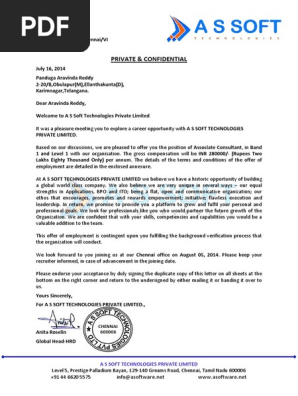 Offer Letter