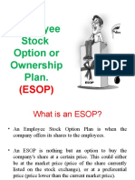 Employee Stock Option or Ownership Plan.: (ESOP)
