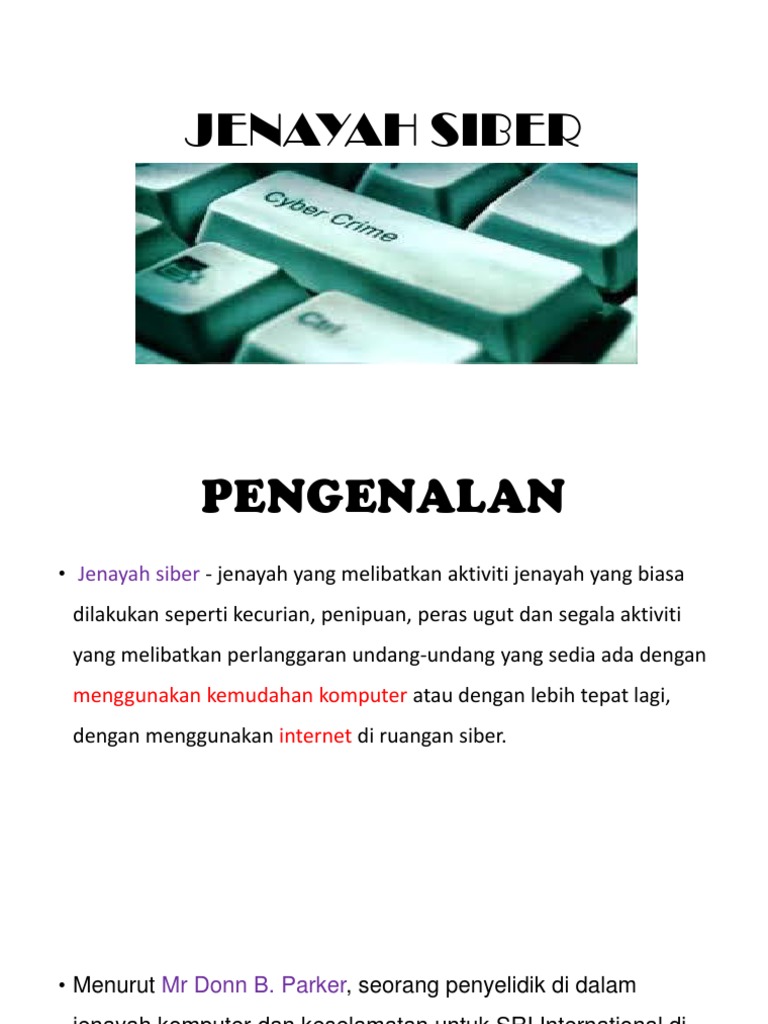 Jenayah Siber Pdf