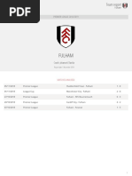 Fulham: PREMIER LEAGUE 2018/2019