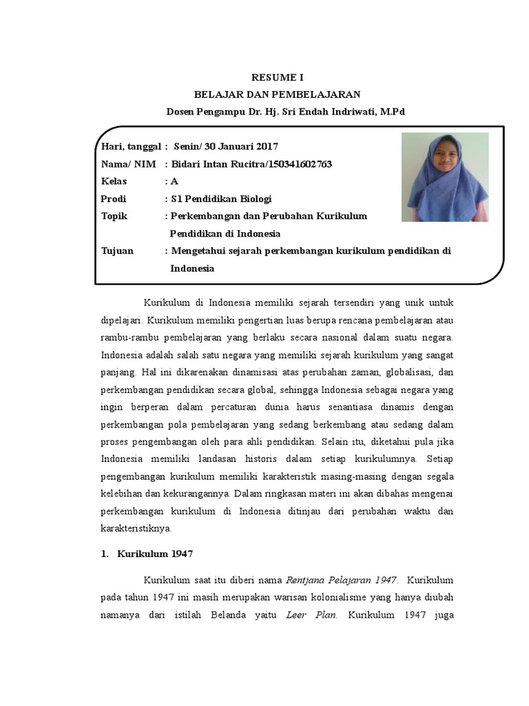 Contoh Resume